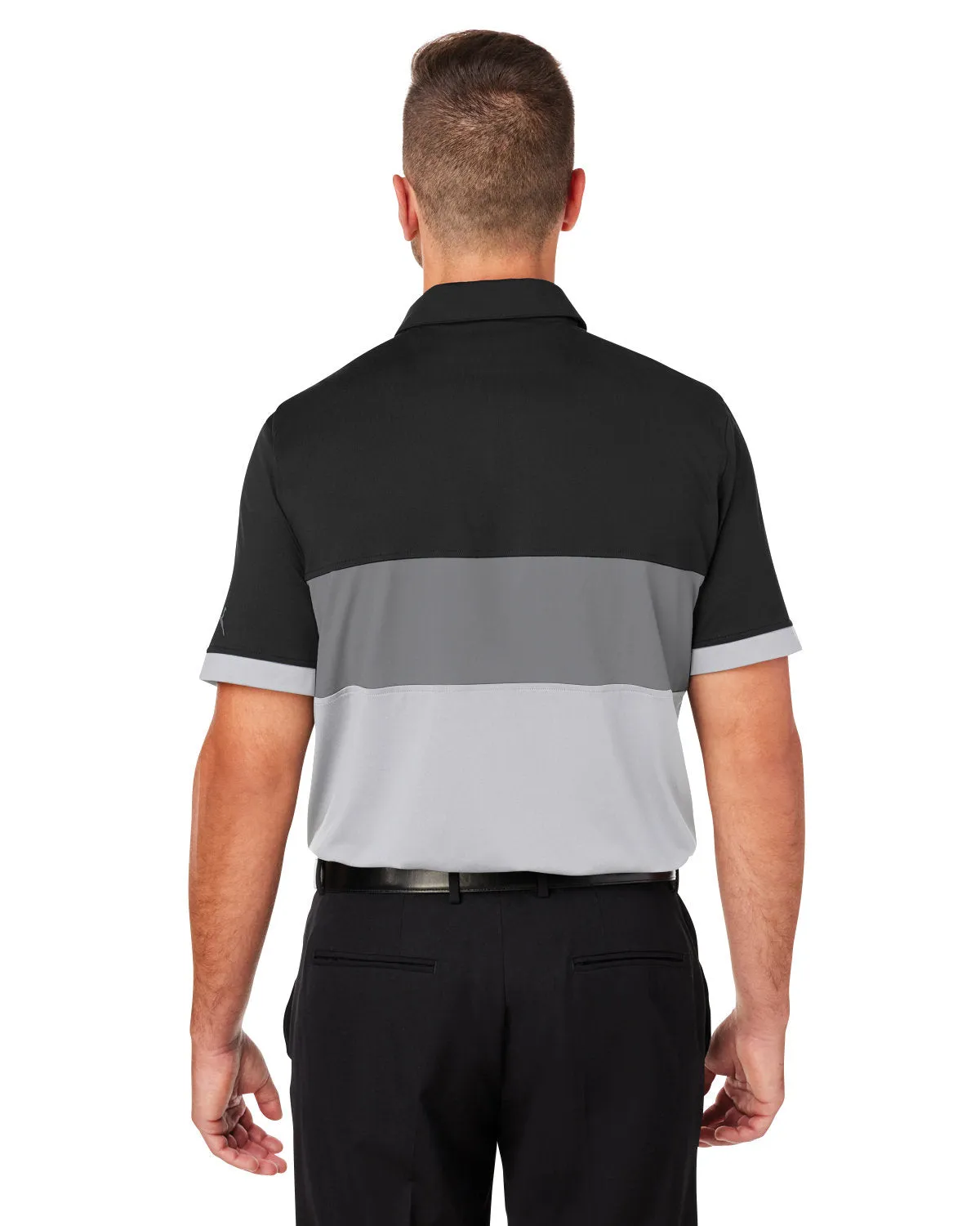 Custom Puma Men's Cloudspun Highway Polo, Puma Black