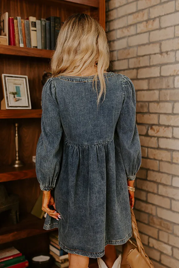 Derby Darling Denim Mini Dress