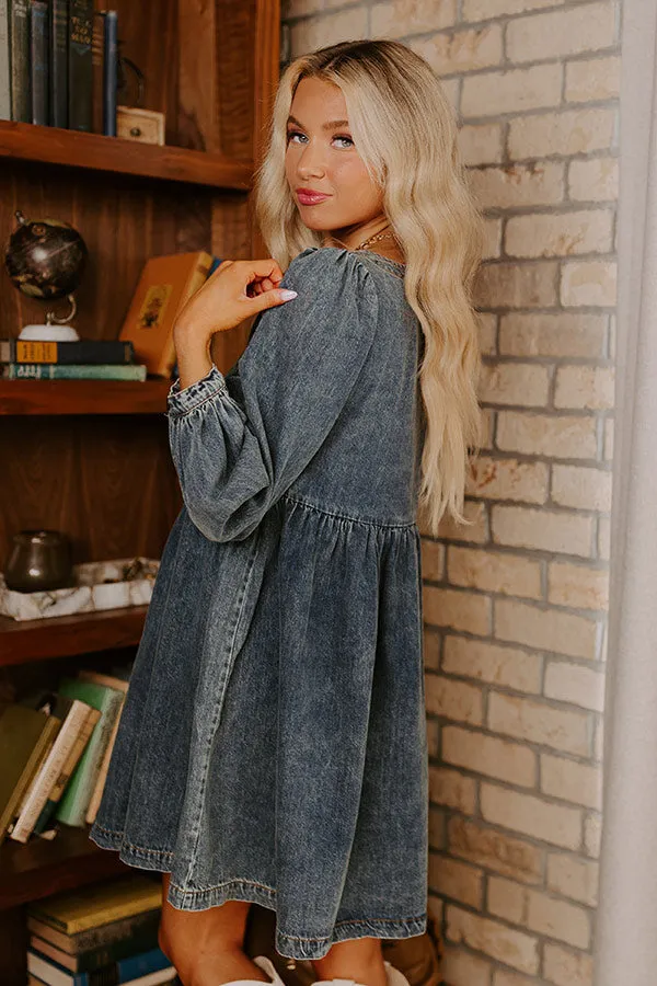 Derby Darling Denim Mini Dress