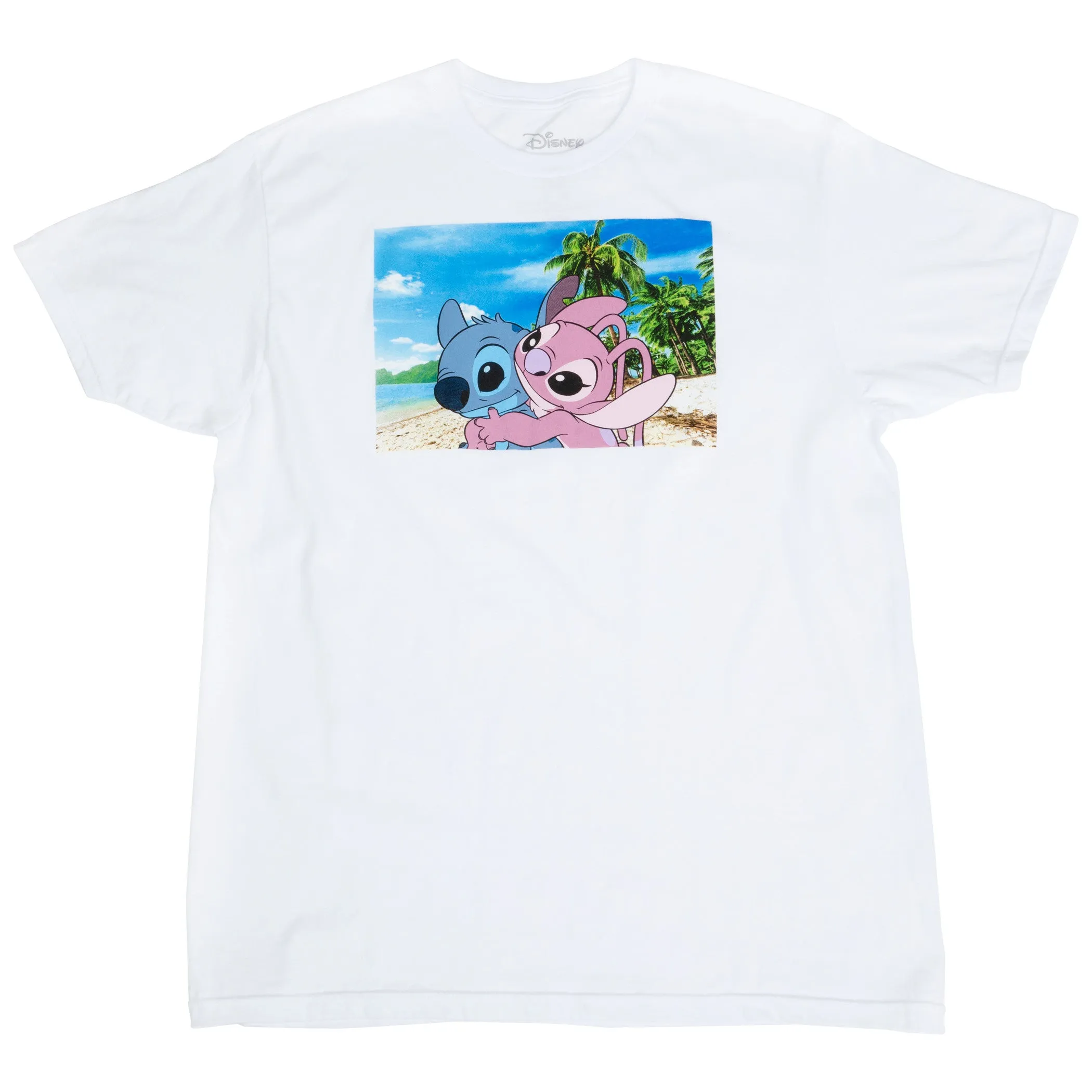 Disney Stitch And Angel Beach Hug T-Shirt