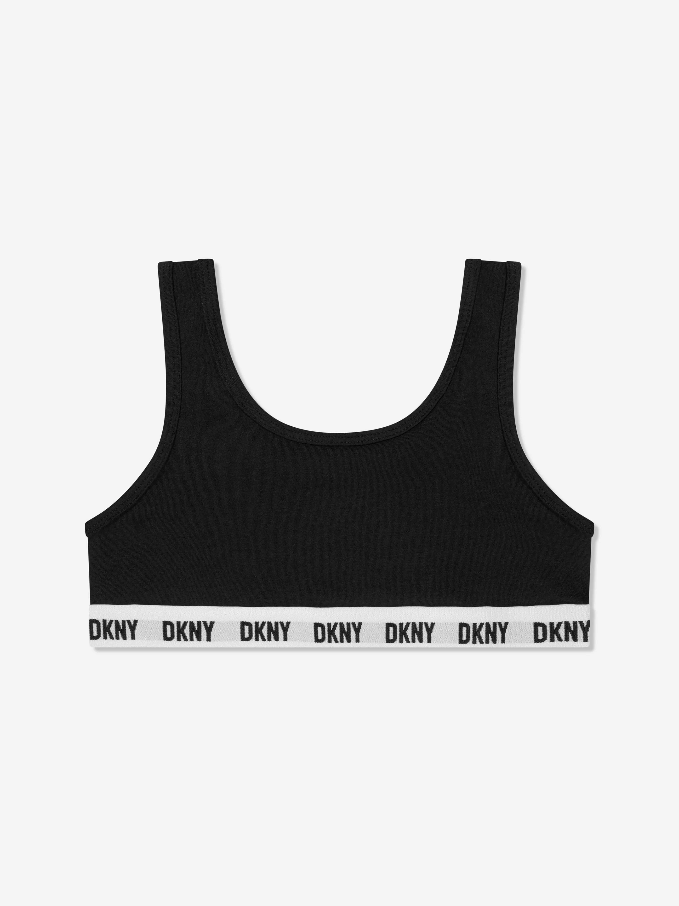 DKNY Girls 3 Pack Sports Bra Set in Black