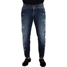 Dolce & Gabbana Elegant Blue Wash Regular Fit Jeans