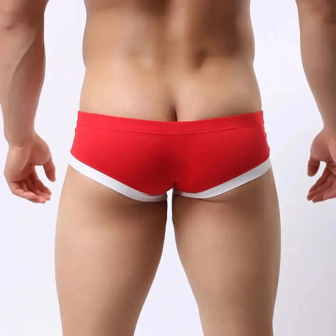 DomiGe Men's Low-Rise Trunks with Pouch Boxer Trunks for Men