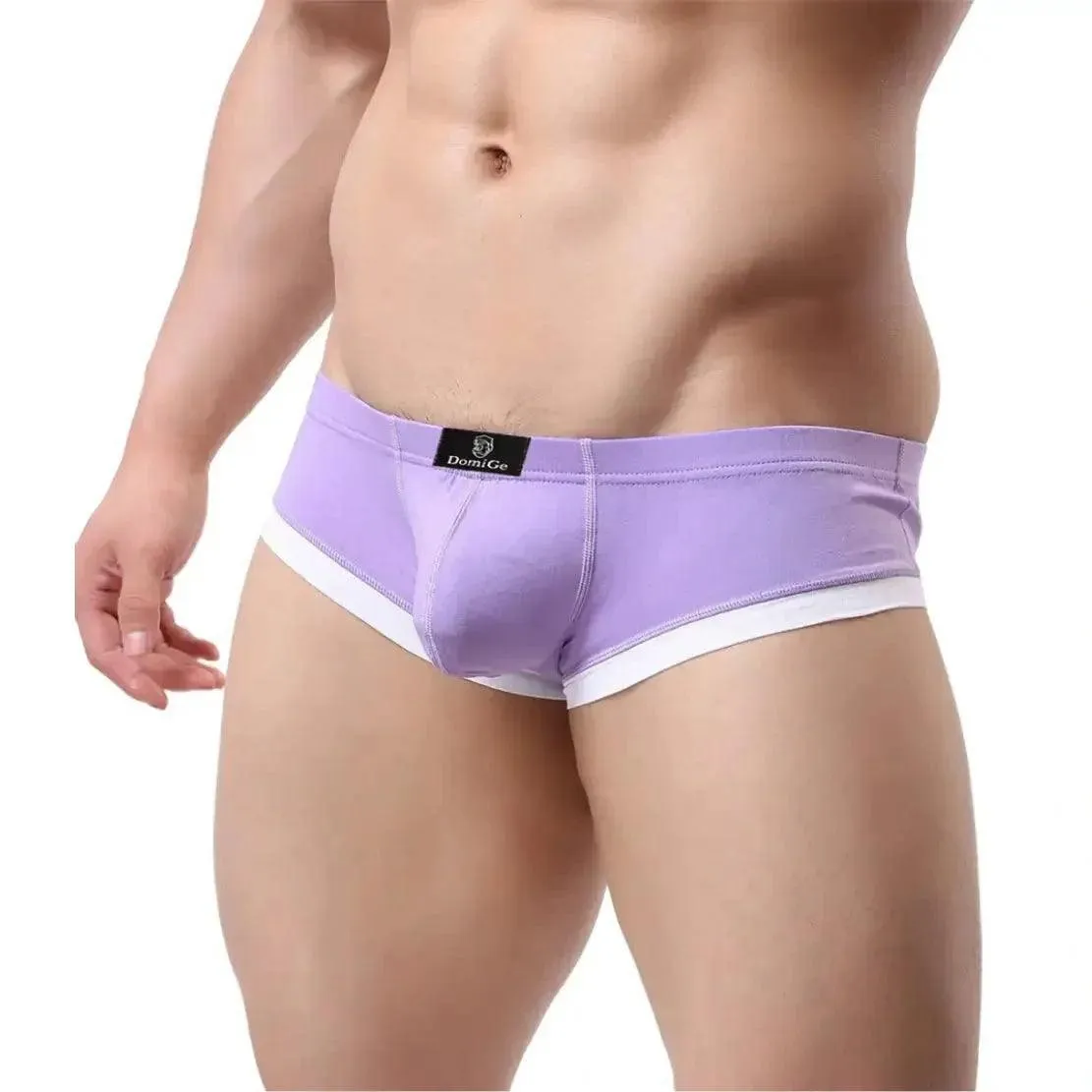 DomiGe Men's Low-Rise Trunks with Pouch Boxer Trunks for Men