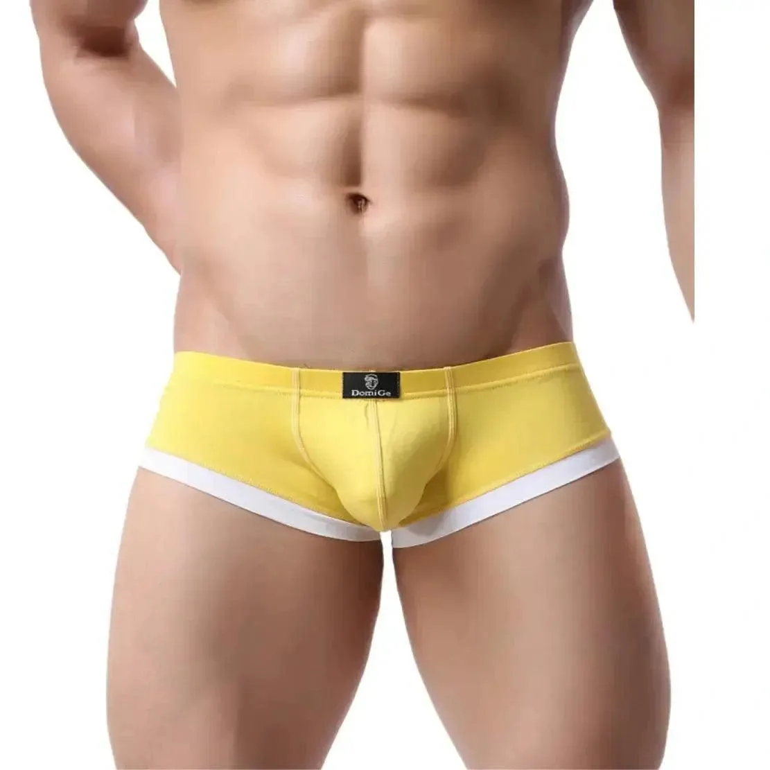 DomiGe Men's Low-Rise Trunks with Pouch Boxer Trunks for Men