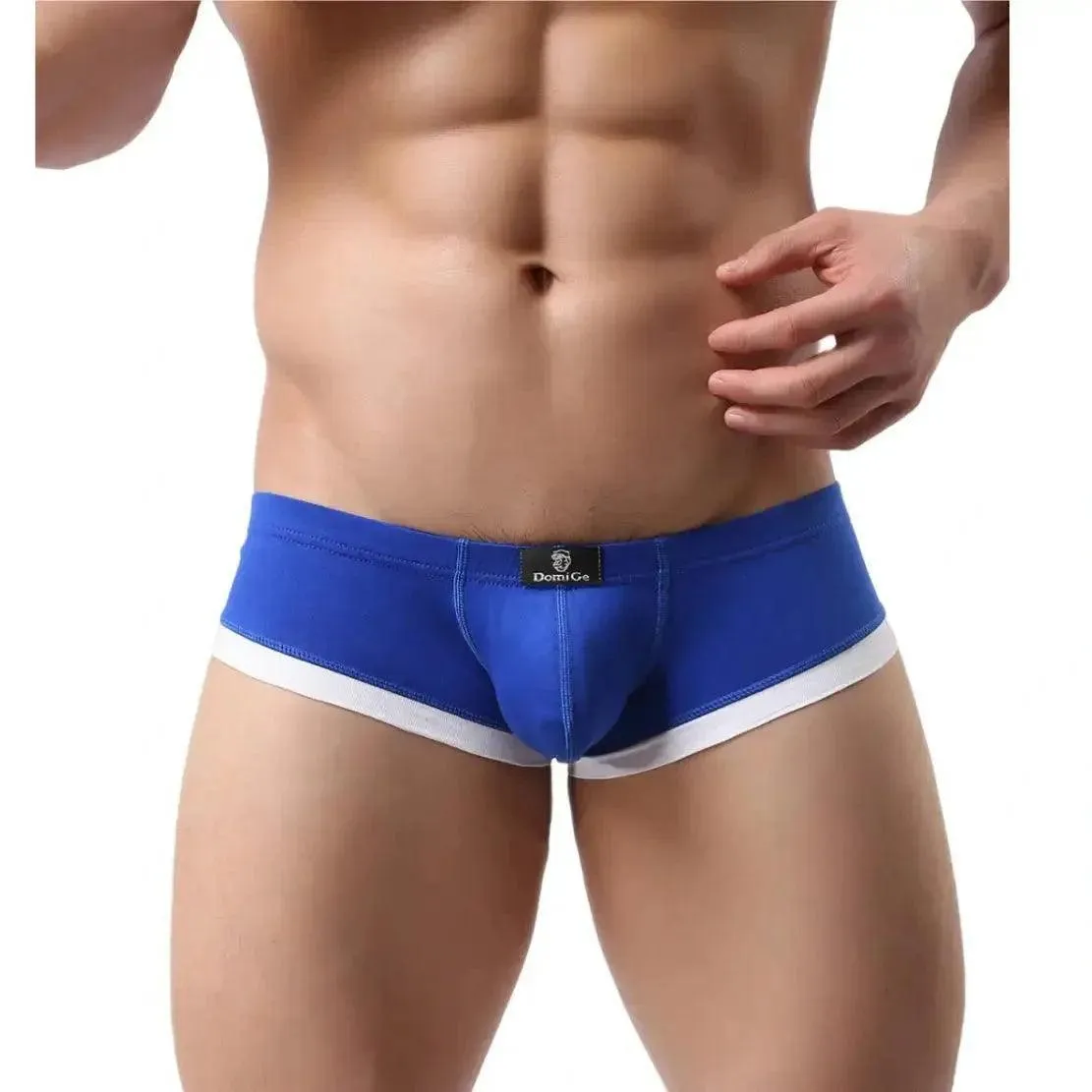 DomiGe Men's Low-Rise Trunks with Pouch Boxer Trunks for Men