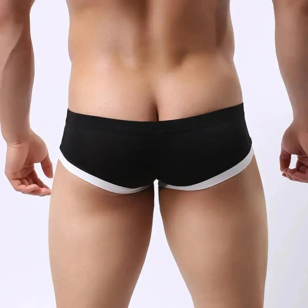 DomiGe Men's Low-Rise Trunks with Pouch Boxer Trunks for Men