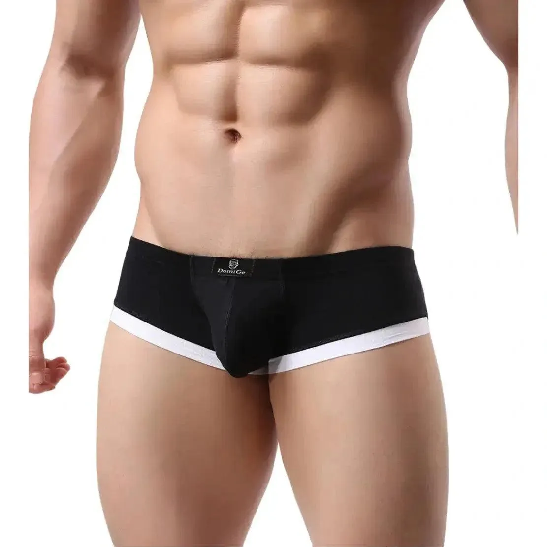 DomiGe Men's Low-Rise Trunks with Pouch Boxer Trunks for Men