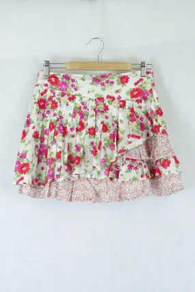 Esprit Floral Printed White Skirt 6
