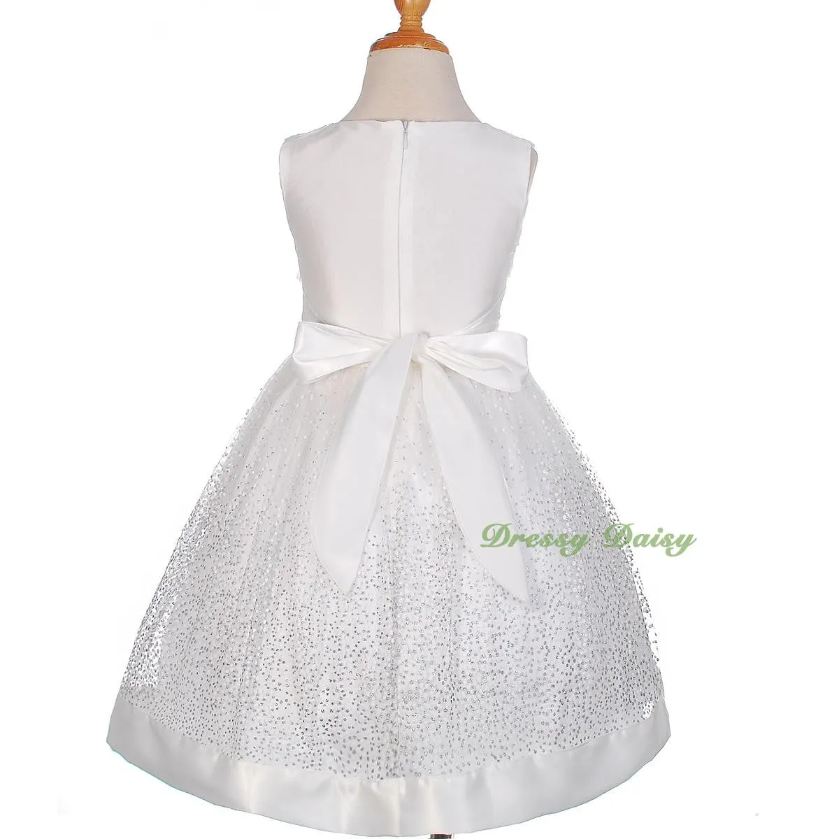 FG278 Girls' Soutache Rosette Wedding Flower Girl Pageant Communion Dress Size 2-11
