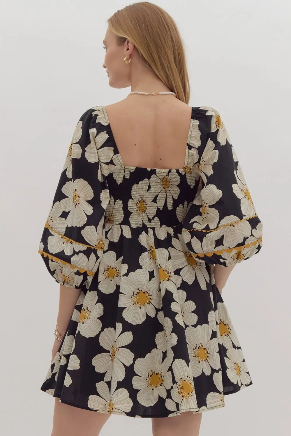 Floral Babydoll Mini Dress