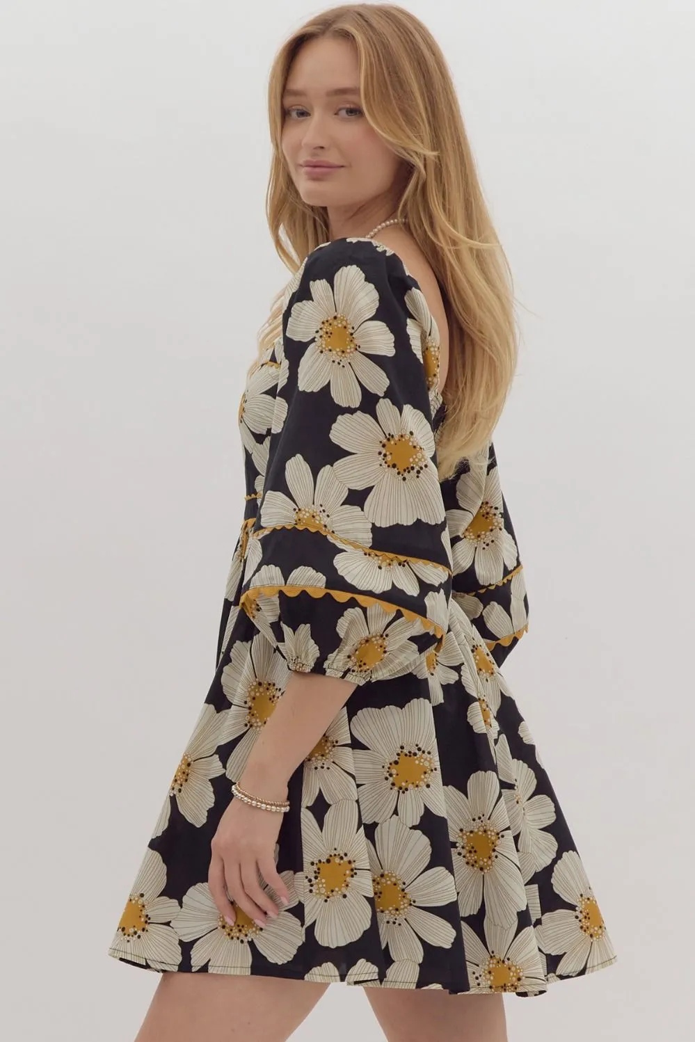 Floral Babydoll Mini Dress