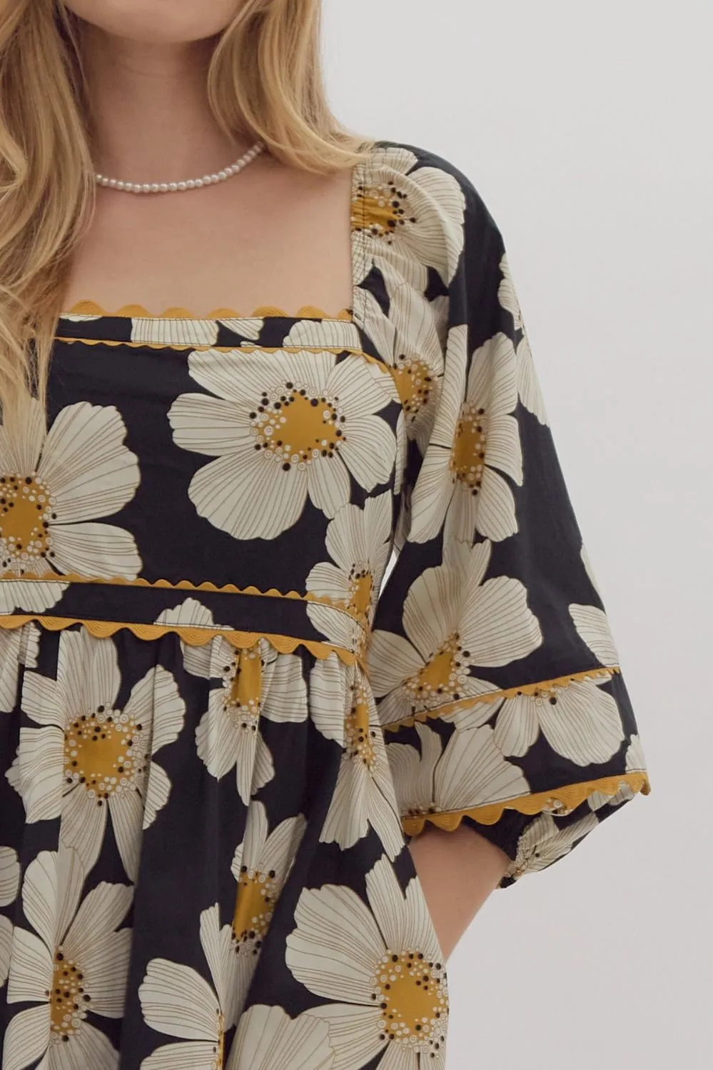 Floral Babydoll Mini Dress