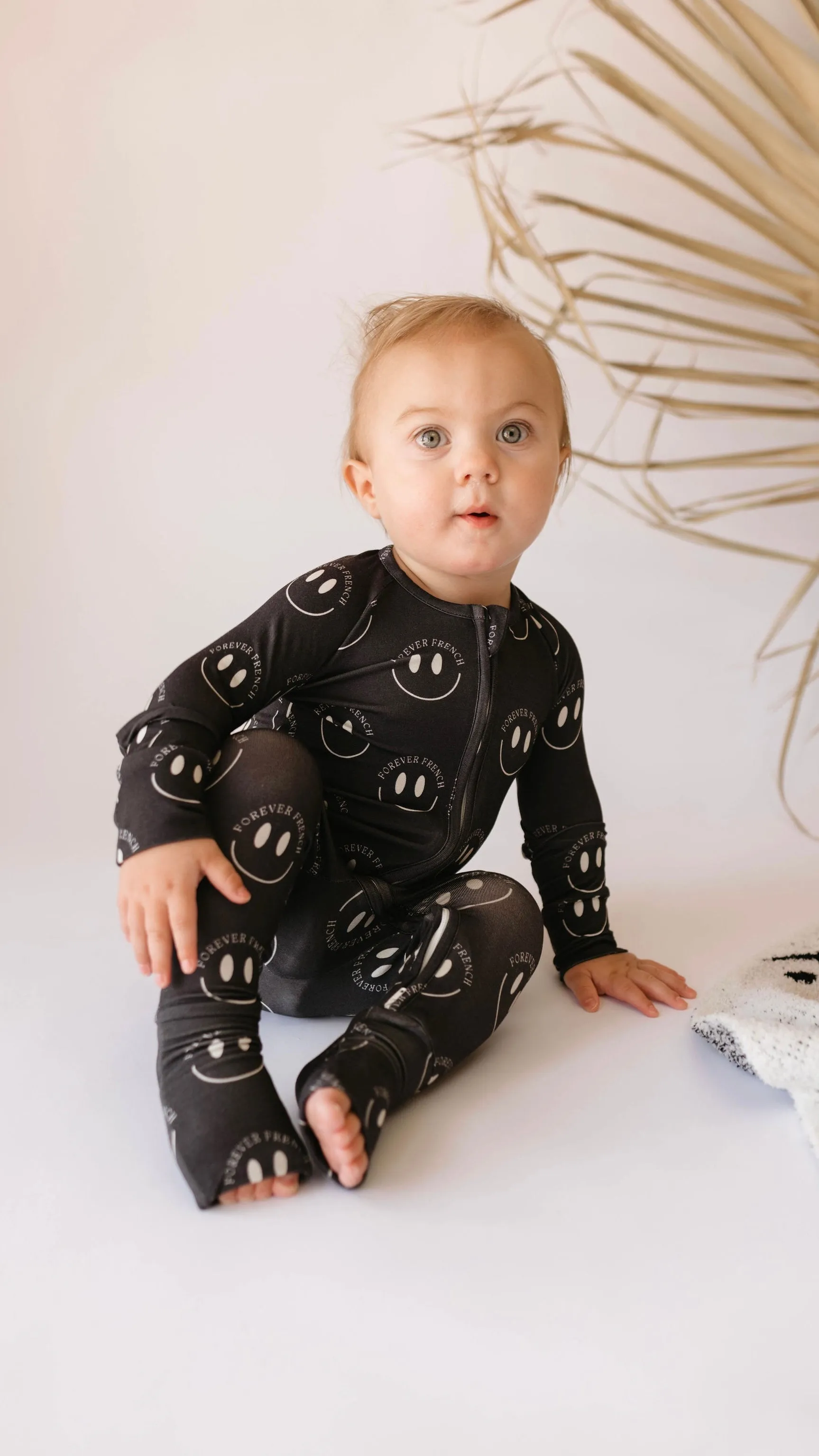 Forever French Bamboo Romper - Charcoal
