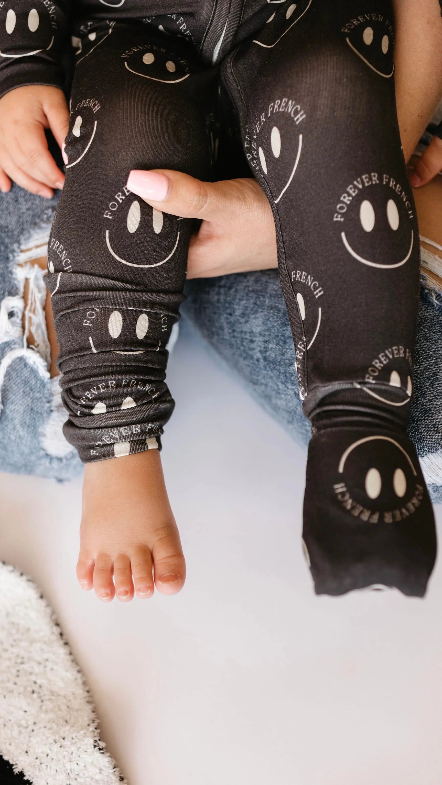 Forever French Bamboo Romper - Charcoal
