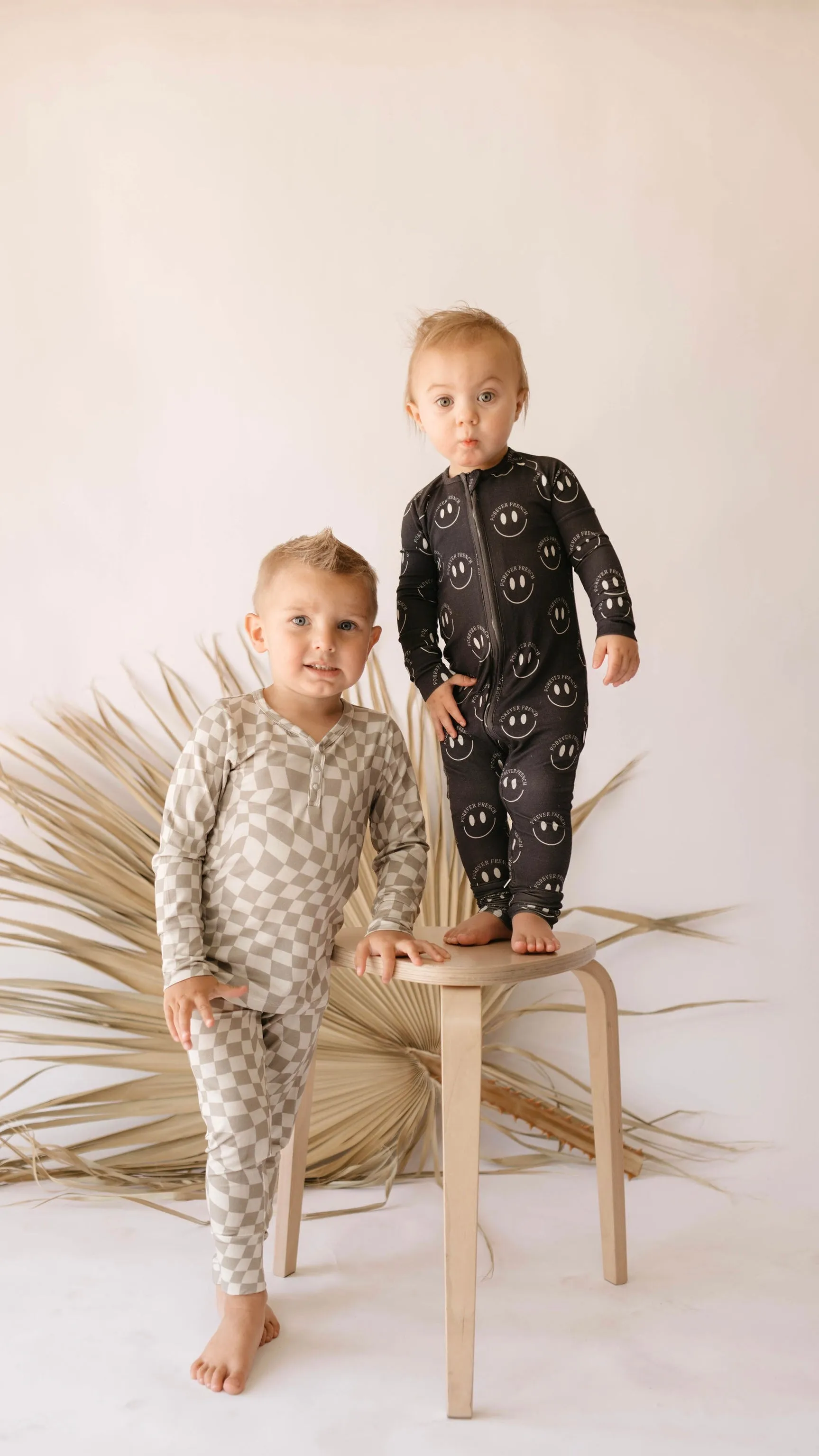 Forever French Bamboo Romper - Charcoal