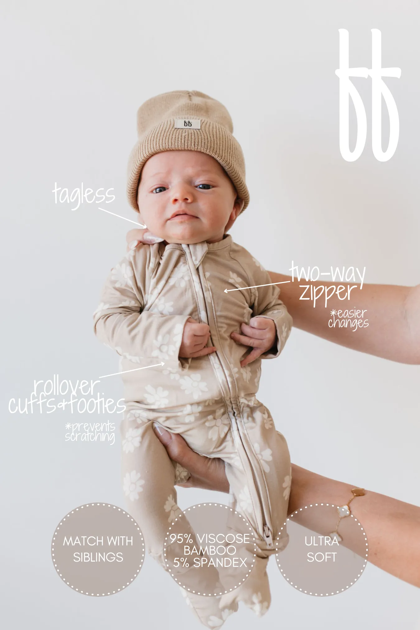 Forever French Bamboo Romper - Lazy Daisy