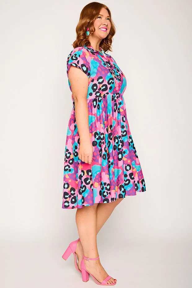 Frankie Inky Leopard Dress