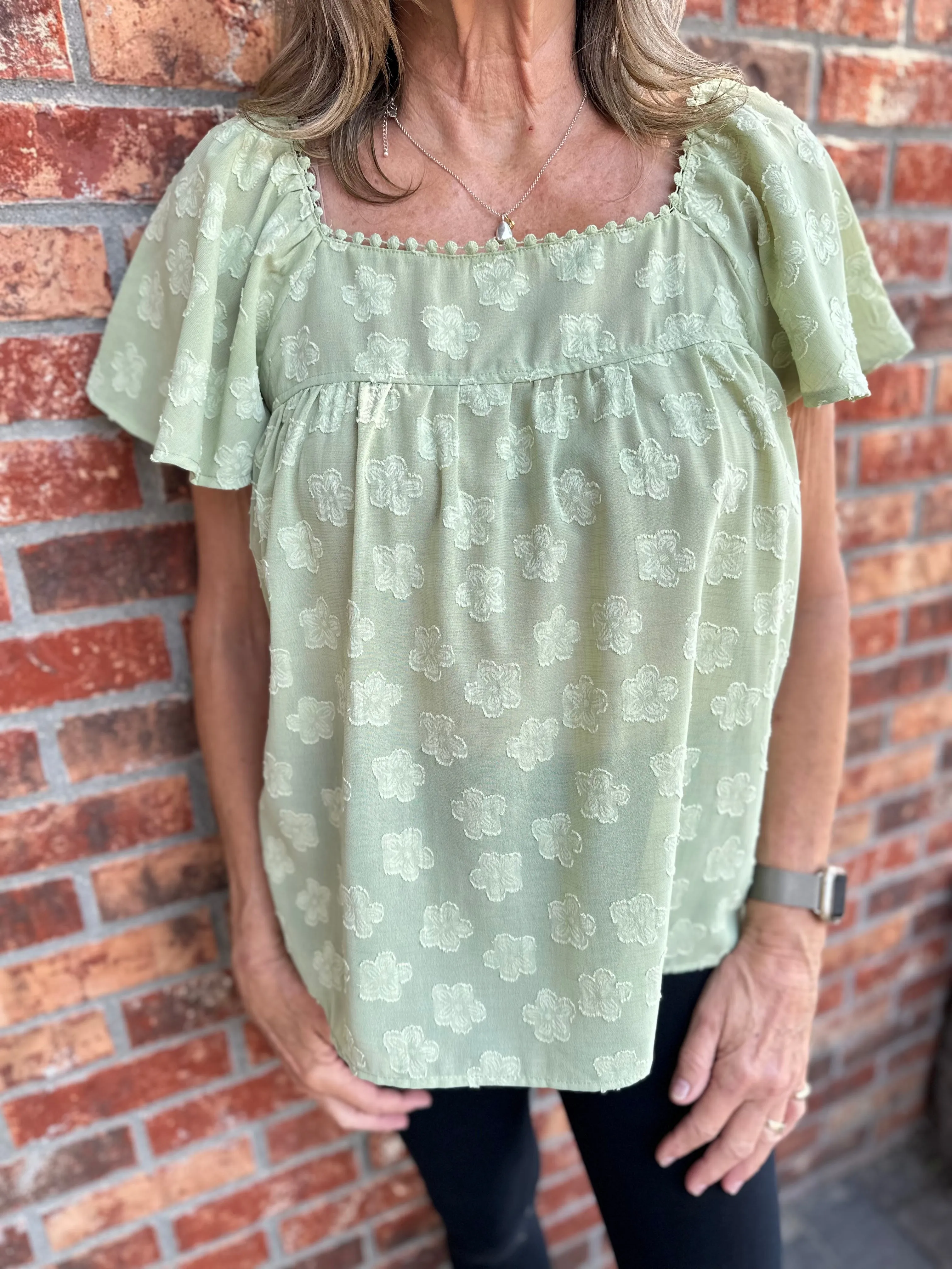 Frill & Flora Woven Blouse Top