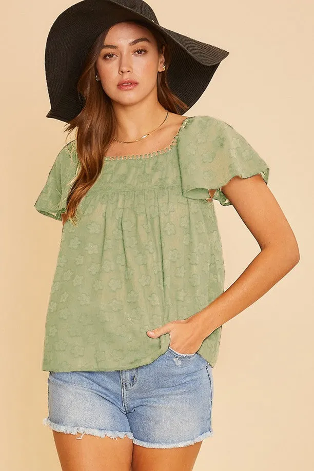 Frill & Flora Woven Blouse Top