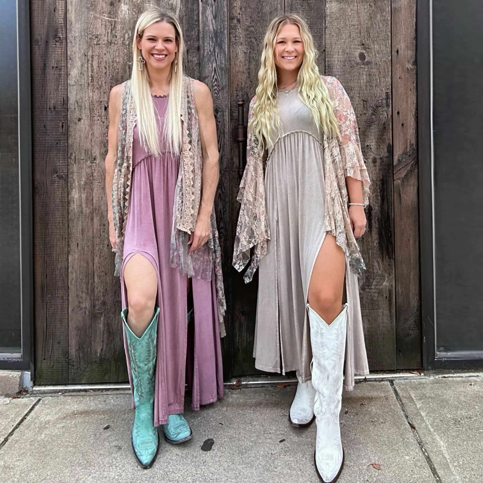 Front Slit Maxi Dress