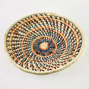 Grass-Woven Basket, Multicolor
