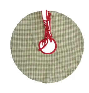 Green & White Tabletop Tree Skirt