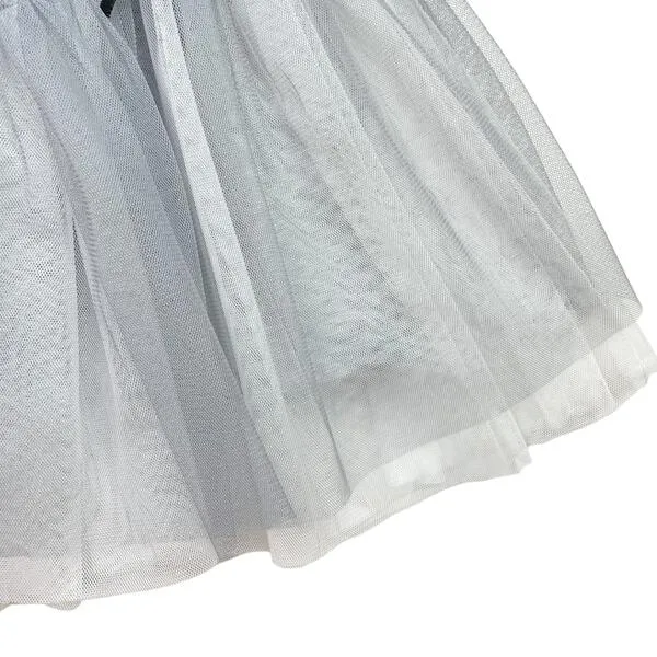 Grey Bowtie Tutu Skirt