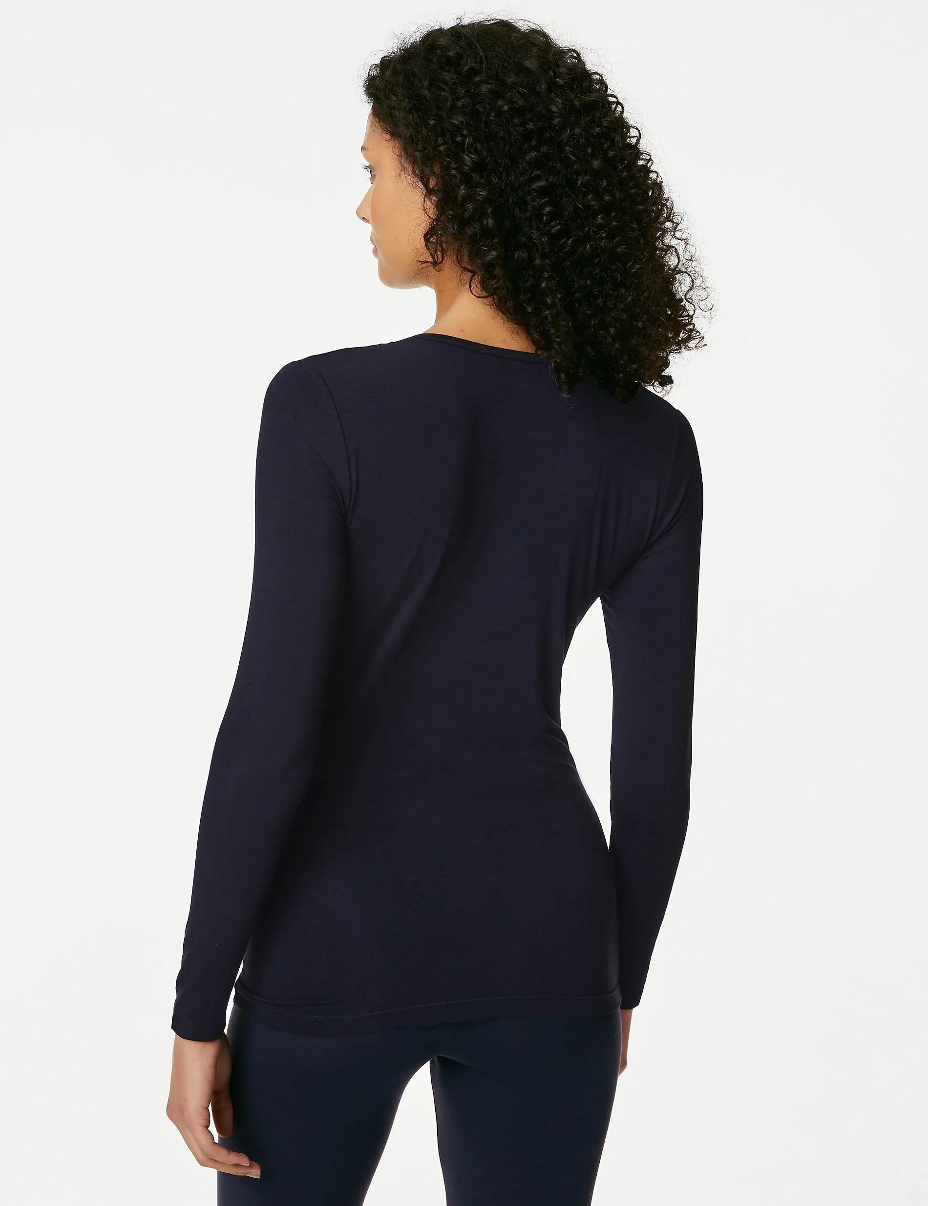 Heatgen Marks & Spencer Long Sleeve Thermal Top 2 Pack, Navy