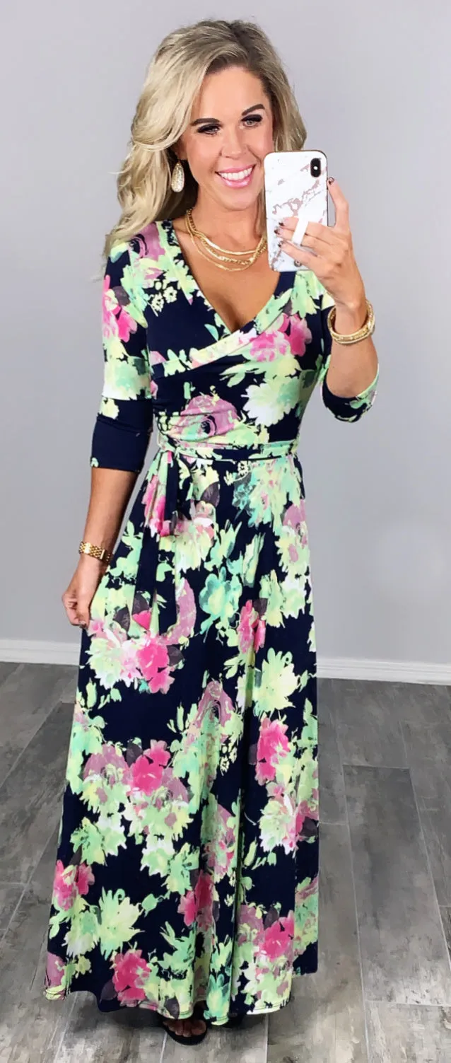 Here She Comes Maxi Dress