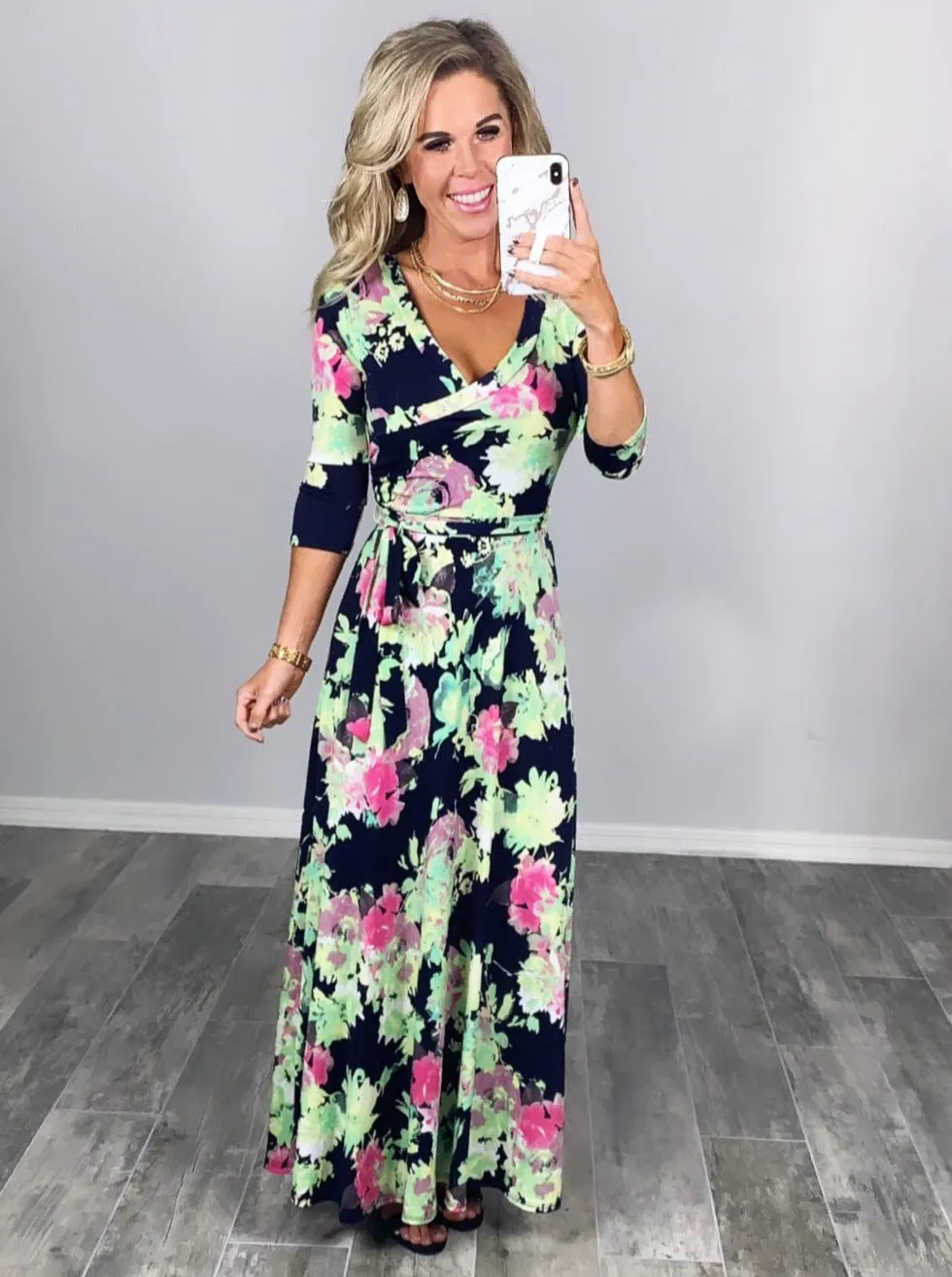 Here She Comes Maxi Dress