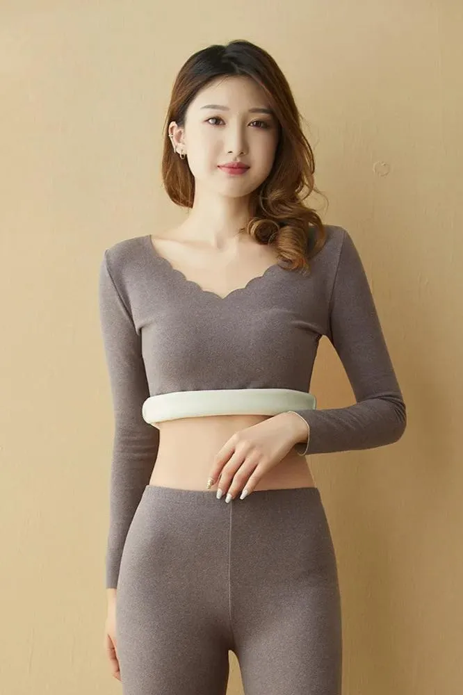Hermenilda Set | Thermisch Lange Mouwen Ondergoed Set