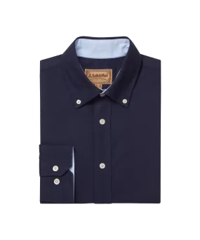 Holt Soft Oxford Tailored Shirt - Navy