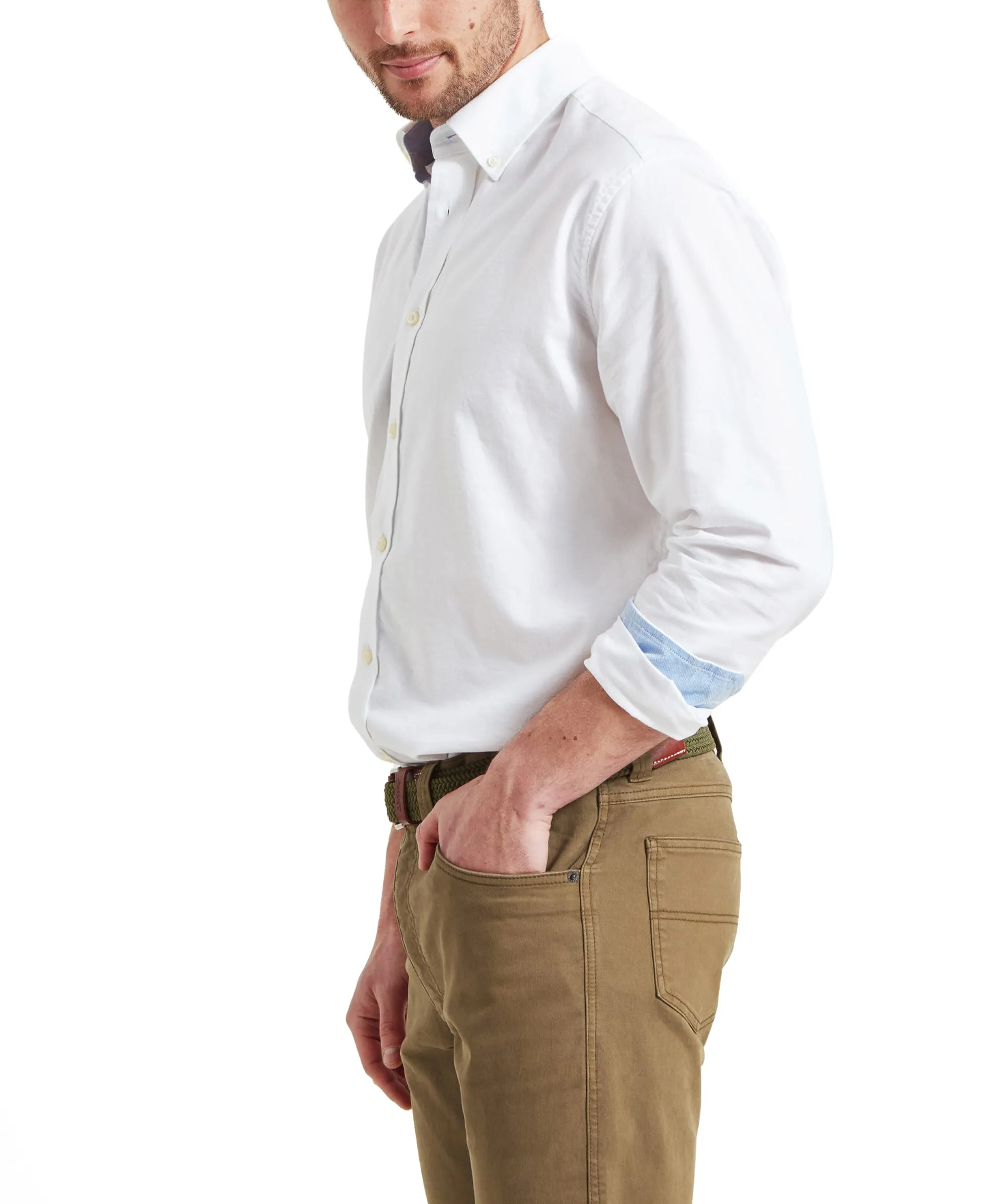 Holt Soft Oxford Tailored Shirt - White