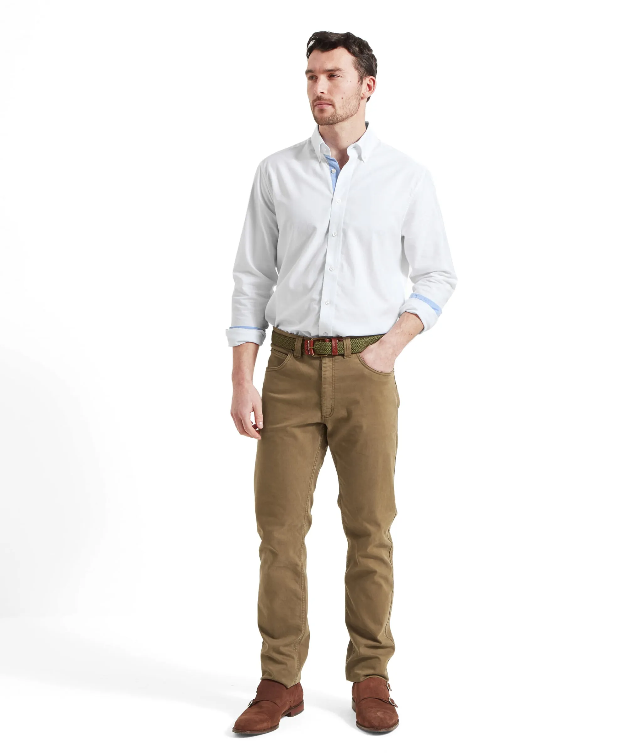 Holt Soft Oxford Tailored Shirt - White