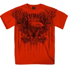 HOT LEATHERS ST23 RED EAGLE UPWING JUMBO T-SHIRT SPB1109