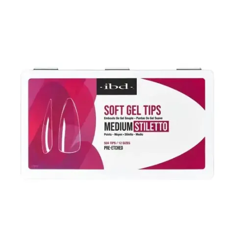 IBD Soft Gel Tips - Medium Stiletto