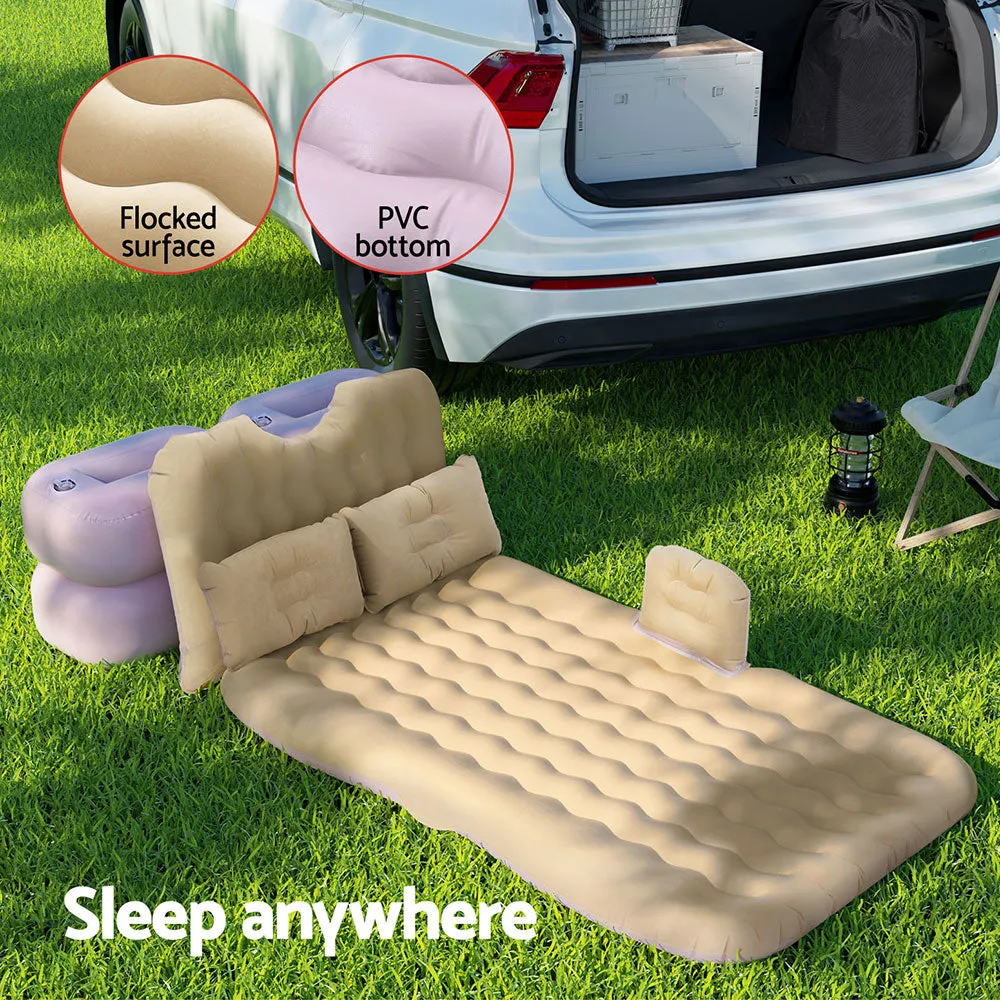 Inflatable Car Mattress w/ Pump & Pillows for SUV Camping - Weisshorn