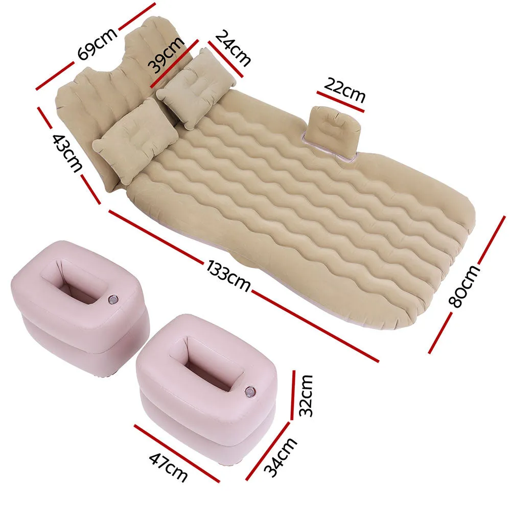 Inflatable Car Mattress w/ Pump & Pillows for SUV Camping - Weisshorn