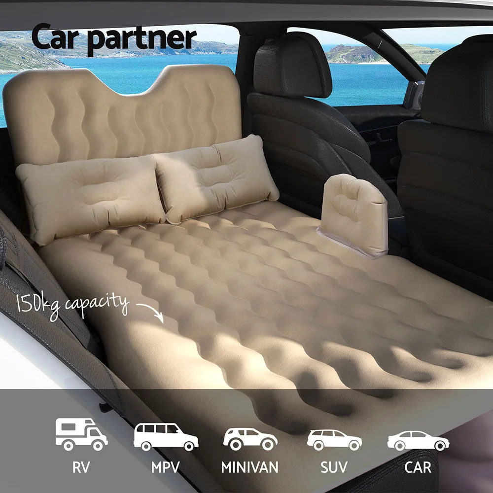 Inflatable Car Mattress w/ Pump & Pillows for SUV Camping - Weisshorn
