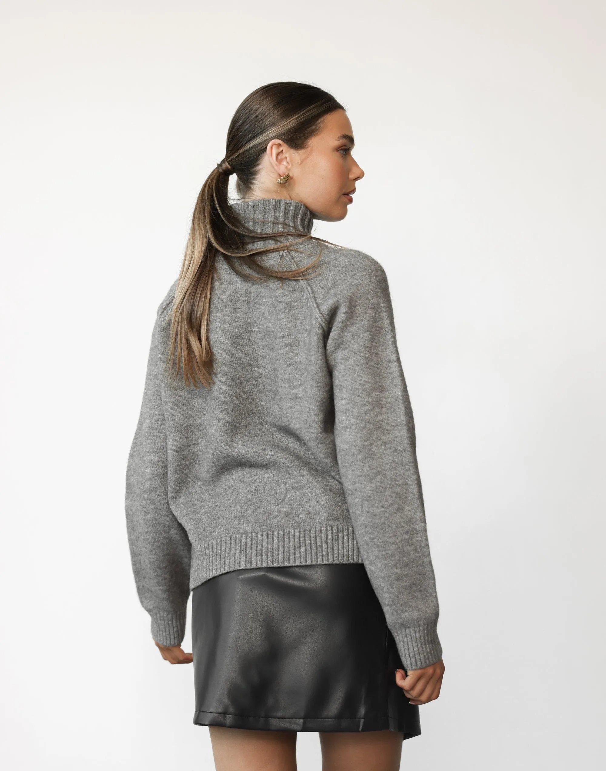 Kamala Mini Skirt (Black PU)