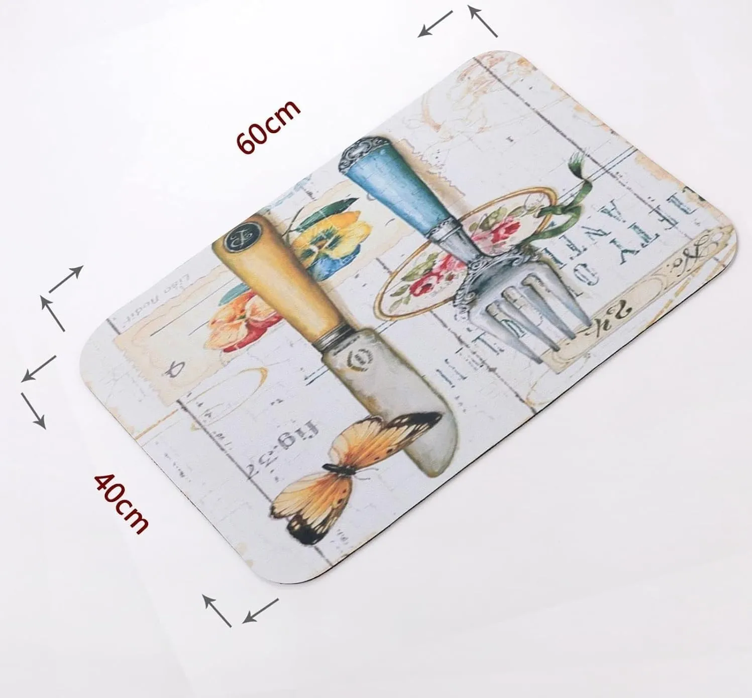 Kuber Industries PVC Kitchen Floor Mat|Anti-Skid Backing|Mats for Kitchen Floor |Easily Washable|Idol for Home, Kitchen Entrance| CF-220811 | Multi