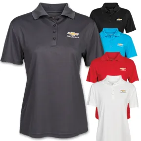 Ladies Chevy Gold Bowtie Performance Pique Polo