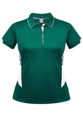 Ladies Tasman Polo Bottle/White