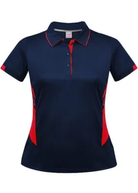 Ladies Tasman Polo Navy/Red