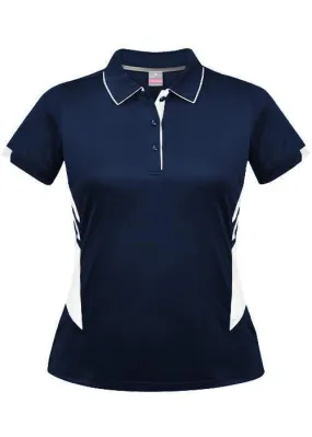 Ladies Tasman Polo Navy/White
