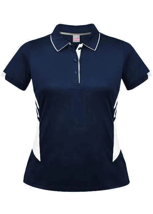 Ladies Tasman Polo Navy/White