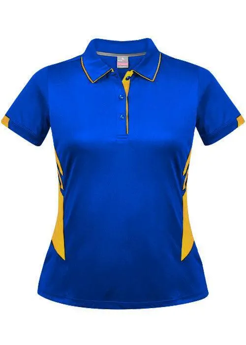 Ladies Tasman Polo Royal/Gold