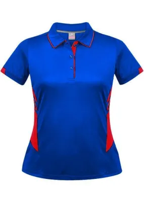 Ladies Tasman Polo Royal/Red