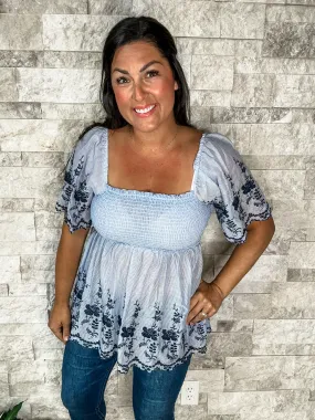 Laid Back Top in Blue/Navy (S-3XL)
